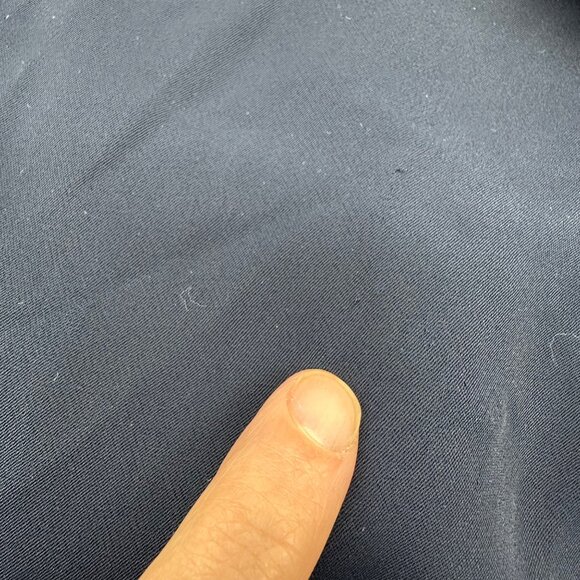 Navy Blue Sleeveless Dress Size 6 Lauren Ralph Lauren Womens Mid Length Ruffle - Picture 7 of 10